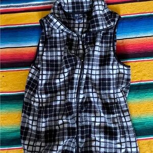 Polo by Ralph Lauren Black and White Plaid Vest